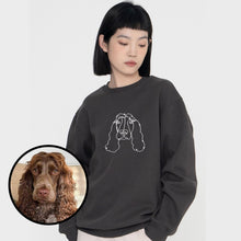 画像をギャラリービューアに読み込む, 刺繍ペットカスタムスウェットシャツ