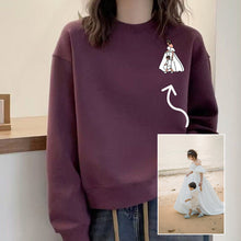 画像をギャラリービューアに読み込む, カスタムファミリーポートレートスウェットシャツ 印刷する