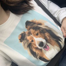 画像をギャラリービューアに読み込む, 色付き印絵❄️愛猫愛犬・うちの子の写真オーダーメイドトレーナー 長袖