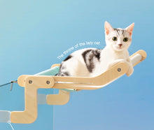 画像をギャラリービューアに読み込む, 壁掛け式猫用ハンモック 木製猫用ベッド 取り付け簡単