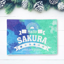 画像をギャラリービューアに読み込む, 出産祝いに名前と年入りブランケット★ 最高なギフト★ Hello