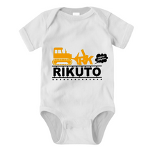 画像をギャラリービューアに読み込む, お名前入り★家族でお揃い 親子Tシャツ 重機 -ベビーロンパース