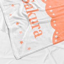 画像をギャラリービューアに読み込む, 出産祝いに名前入りブランケット| パステルピンク&リトルスター・名前入りブランケット