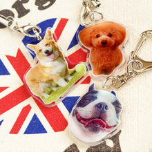 画像をギャラリービューアに読み込む, 愛犬💕 愛猫💕アクリル製ペットキーホルダー