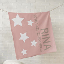 画像をギャラリービューアに読み込む, 出産祝いに名前入り大判ブランケット★ 最高のギフト★ ピンク