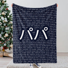 画像をギャラリービューアに読み込む, 家族名前入りブランケット オリジナル 好きな人の名前をブランケットに