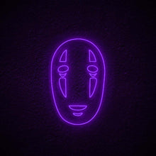 画像をギャラリービューアに読み込む, おしゃれLEDネオンライト看板 - 04 カオナシ