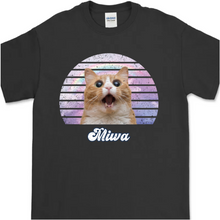 画像をギャラリービューアに読み込む, 【虹】お好きなペットのお写真で "うちの子" Tシャツ │犬 猫 人