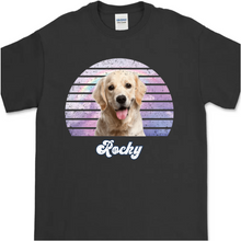 画像をギャラリービューアに読み込む, 【虹】お好きなペットのお写真で "うちの子" Tシャツ │犬 猫 人