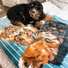 画像をギャラリービューアに読み込む, ❥全身絵❥ ★ペットの写真からオーダー ブランケット ♪ ★ 犬•猫•ウサギ•小動物