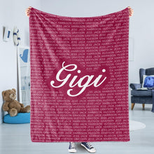 画像をギャラリービューアに読み込む, 家族名前入りブランケット オリジナル 好きな人の名前をブランケットに
