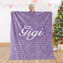 画像をギャラリービューアに読み込む, 家族名前入りブランケット オリジナル 好きな人の名前をブランケットに