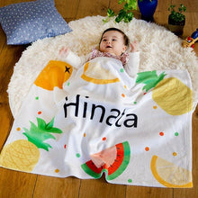 画像をギャラリービューアに読み込む, 出産祝いに名前入りブランケット★ 最高なギフト★