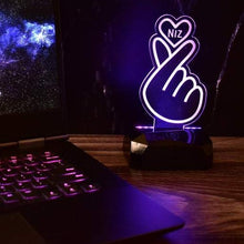 画像をギャラリービューアに読み込む, オリジナルハートLEDライト-名入り可能