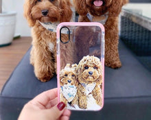 画像をギャラリービューアに読み込む, うちの子 グッズ iPhoneケース 透明 ■ ペット 写真 スマホケース オーダーメイド 愛犬猫 誕生日 記念日 プレゼント ねこ いぬ