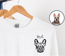 画像をギャラリービューアに読み込む, ♡印絵♡愛犬・愛猫ペット・うちの子の写真オーダーメイドトレーナー 長袖