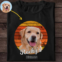 画像をギャラリービューアに読み込む, 【日没】お好きなペットのお写真で "うちの子" Tシャツ │犬 猫 人