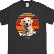 画像をギャラリービューアに読み込む, 【日没】お好きなペットのお写真で "うちの子" Tシャツ │犬 猫 人